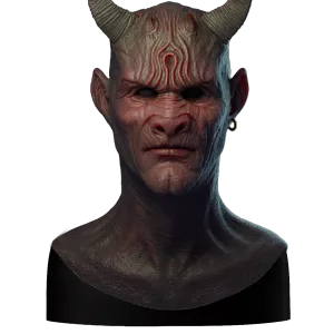 Hyper Realistic Silicone Mask Demon for Halloween