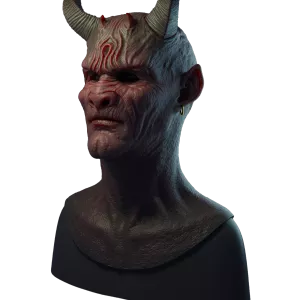 Hyper Realistic Silicone Mask Demon for Halloween