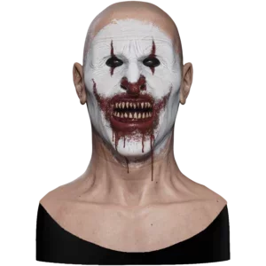 Hyper Realistic Silicone Mask Psycho Clown for Halloween