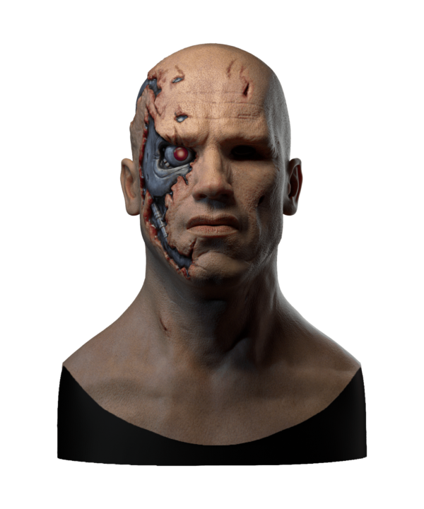 Hyper Realistic Silicone Mask Terminator Cyborg for Halloween