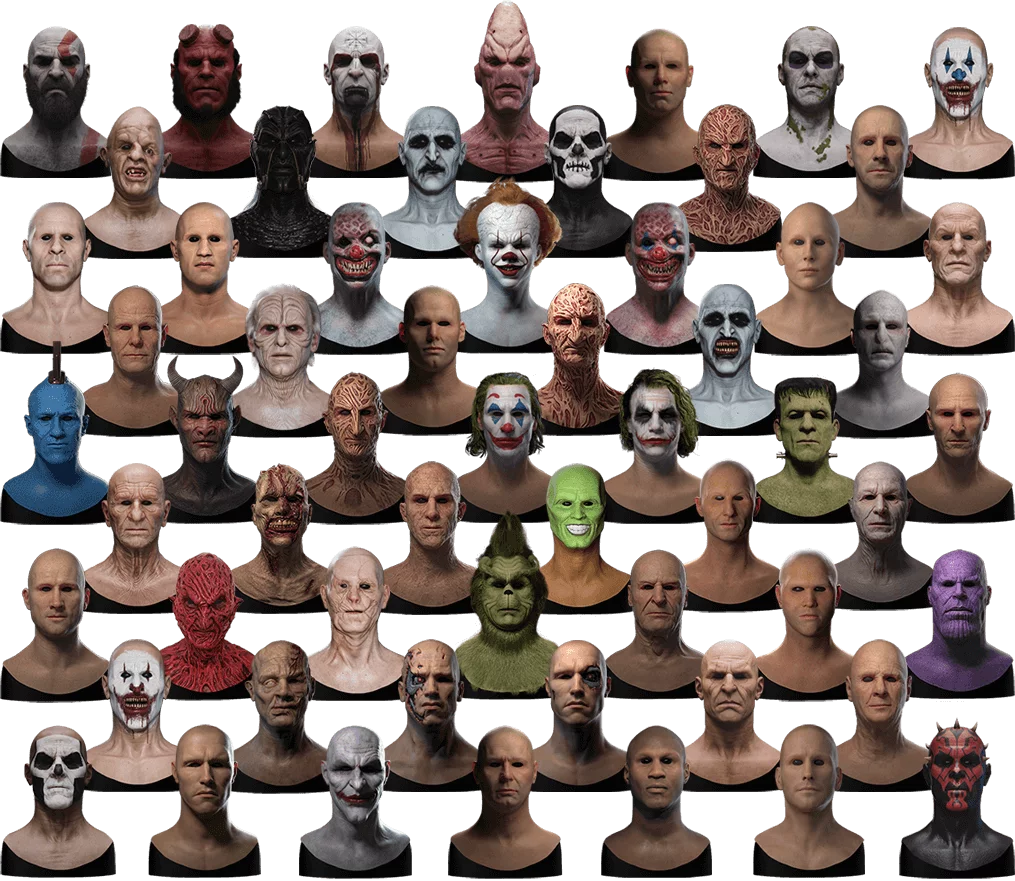 All Silicone Masks
