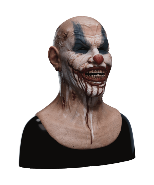 Hyper Realistic Silicone Mask Lunatic I Clown for Halloween