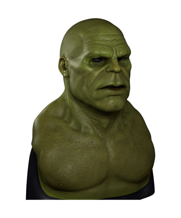Hyper Realistic Silicone Mask Green Giant for Halloween