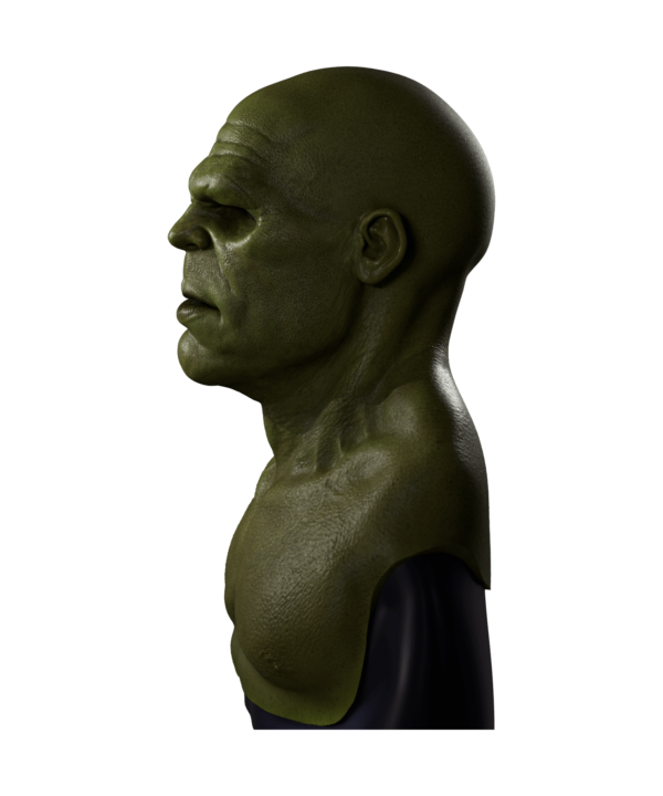 Hyper Realistic Silicone Mask Green Giant for Halloween